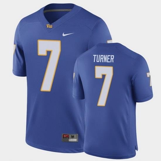 Men Pitt Panthers Dj Turner Game Royal Football Jersey