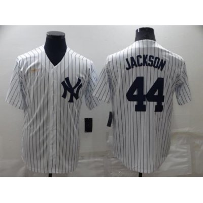 Men NeW York Yankees 44 Reggie Jackson White Cool Base Stitched Baseball Jerse