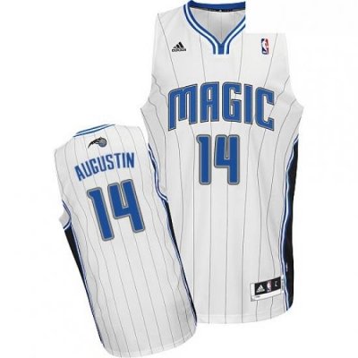 Youth Adidas Orlando Magic 14 DJ Augustin Swingman White Home NBA Jersey