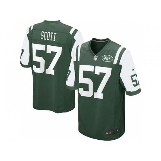 Nike New York Jets 57 Bart Scott green Game NFL Jersey