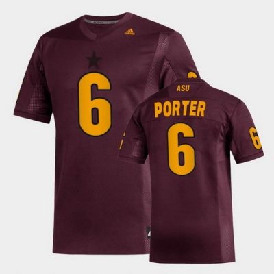 Men Arizona State Sun Devils Geordon Porter Replica Maroon Football Jersey