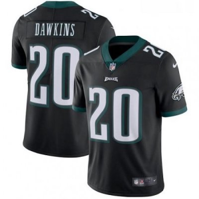 Mens Nike Philadelphia Eagles 20 Brian DaWkins Black Alternate Vapor Untouchable Limited Player NFL Jersey