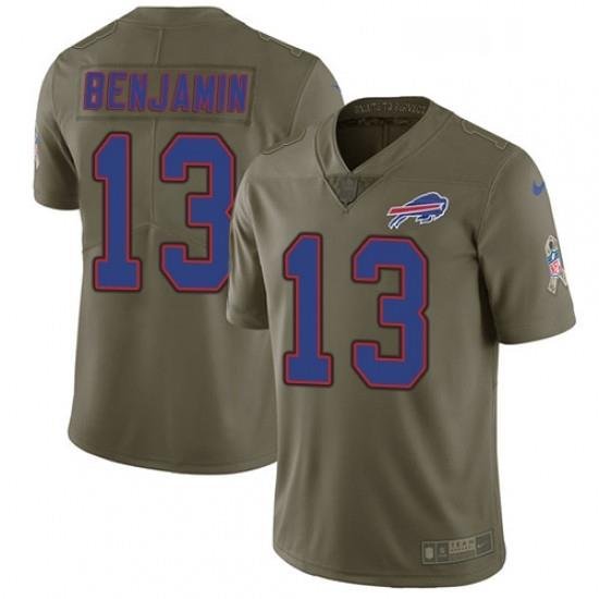 Youth Nike Buffalo Bills 13 Kelvin Benjamin Limited Olive 2017 Salute to Service NFL Jersey