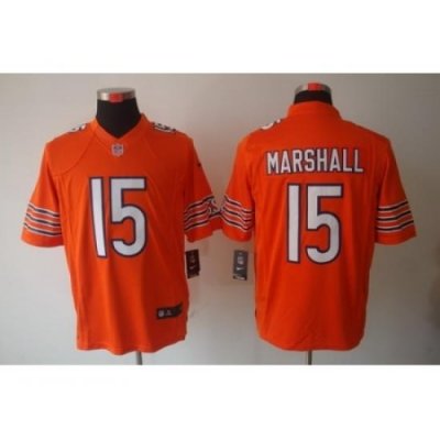 Nike Chicago Bears 15 Brandon Marshall Orange Limited NFL Jersey