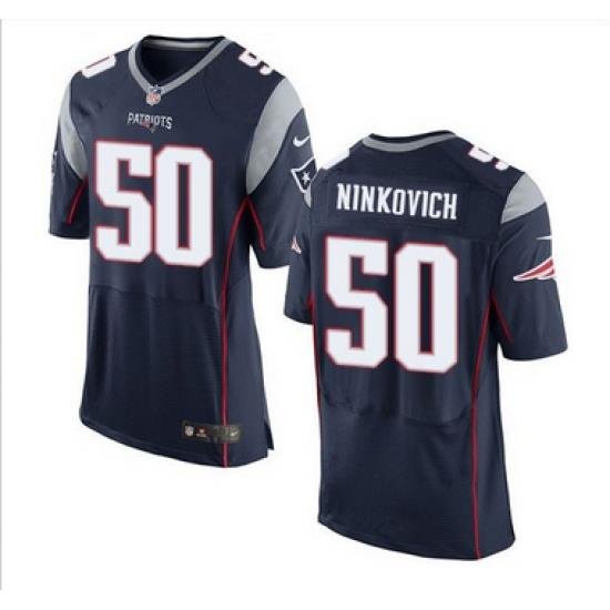 Nike New England Patriots #50 Rob Ninkovich Navy Blue Team Color Men 27s Stitched NFL New Elite Jersey