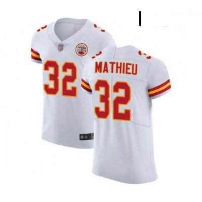 Men Kansas City Chiefs 32 Tyrann Mathieu White Vapor Untouchable Elite Player Football Jersey