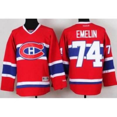 Montreal Canadiens 74 Alexei Emelin Red NHL Hockey Jerseys