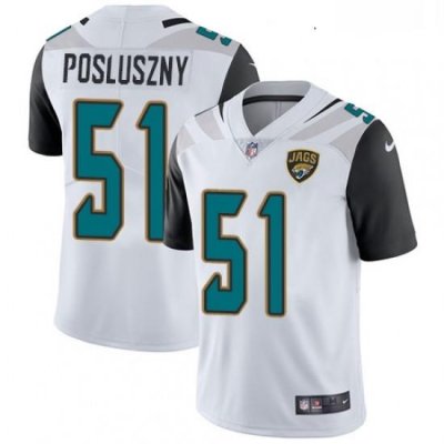 Youth Nike Jacksonville Jaguars 51 Paul Posluszny White Vapor Untouchable Limited Player NFL Jersey