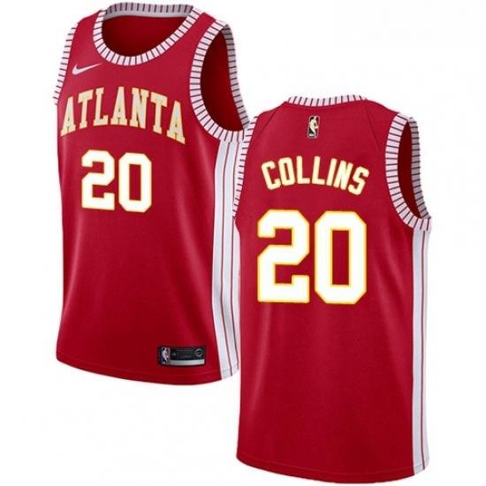 Womens Nike Atlanta Hawks 20 John Collins Authentic Red NBA Jersey Statement Edition