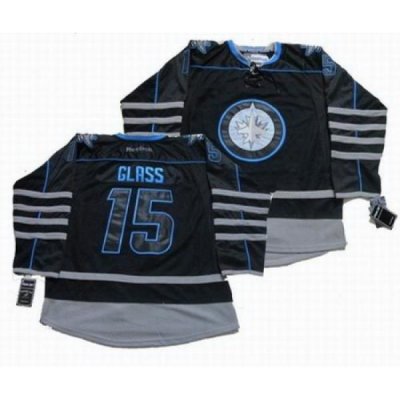 Winnipeg Jets #15 Tanner Glass black ice jerseys