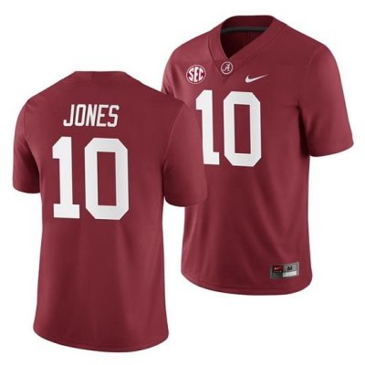 Alabama Crimson Tide Mac Jones Crimson 2019 Home Game Jersey NCAA Football