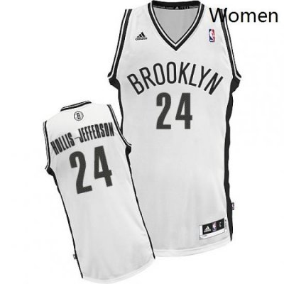 Womens Adidas Brooklyn Nets 24 Rondae Hollis Jefferson Swingman White Home NBA Jersey