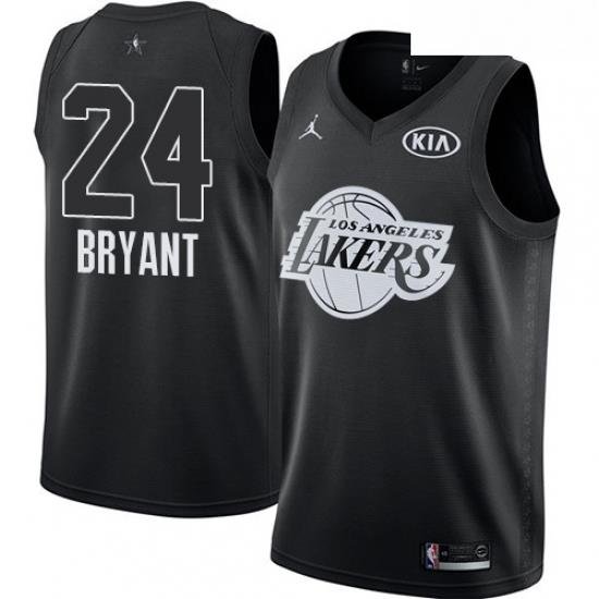 Youth Nike Los Angeles Lakers 24 Kobe Bryant Swingman Black 2018 All Star Game NBA Jersey