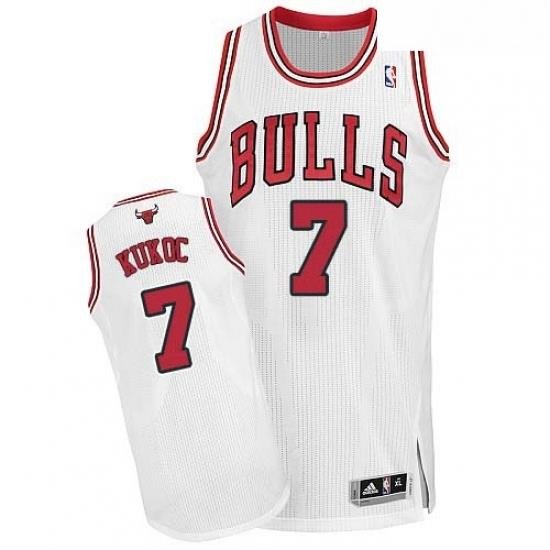 Youth Adidas Chicago Bulls 7 Toni Kukoc Authentic White Home NBA Jersey