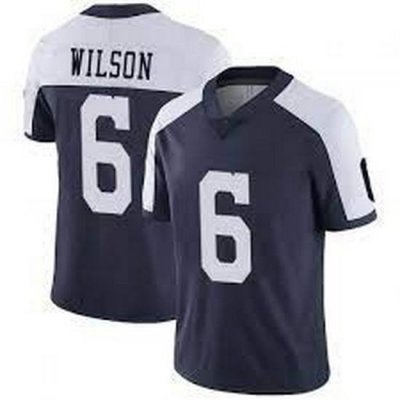 Youth Dallas Cowboys 6 Donavan Wilson Navy Blue Thanksgiving Stitched Vapor Untouchable Limited Jersey