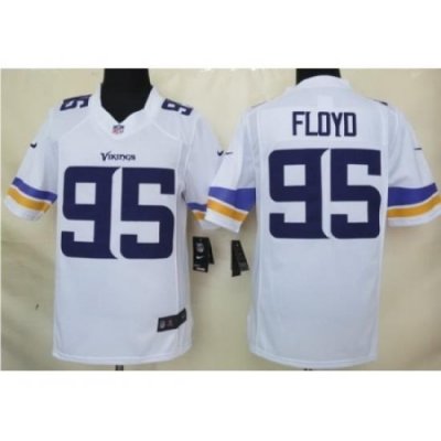 Nike Minnesota Vikings 95 Sharrif Floyd White Limited NFL Jersey