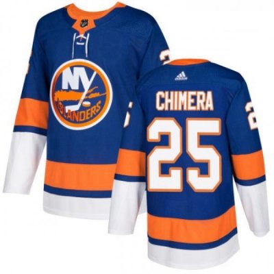 Youth Adidas New York Islanders 25 Jason Chimera Premier Royal Blue Home NHL Jersey