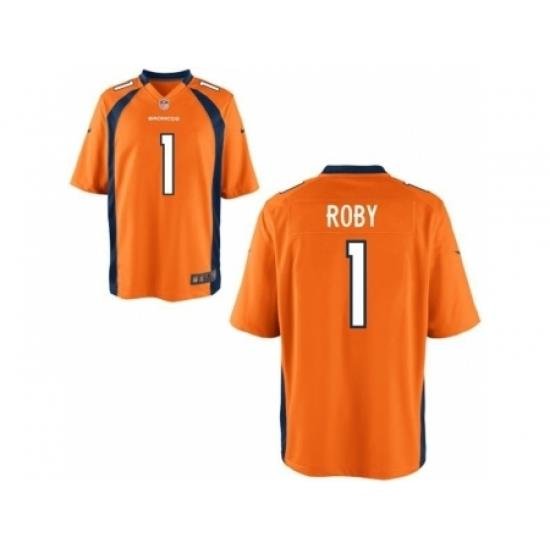 Nike Denver Broncos 1 Brandley Roby Orange Elite NFL Jersey