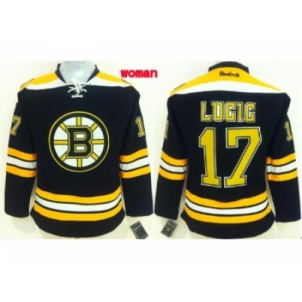 Women NHL boston bruins #17 lucic black jerseys