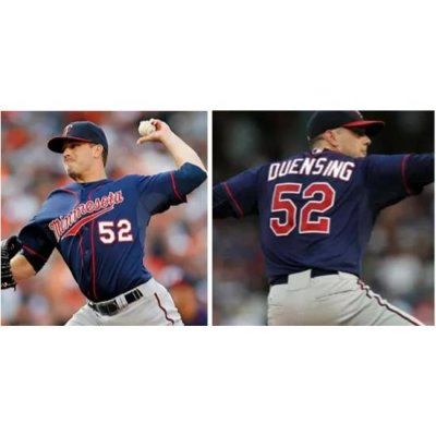 Minnesota Twins Brian Duensing#52 Blue Stitched Jersey