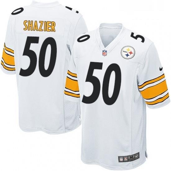 Mens Nike Pittsburgh Steelers 50 Ryan Shazier Game White NFL Jersey