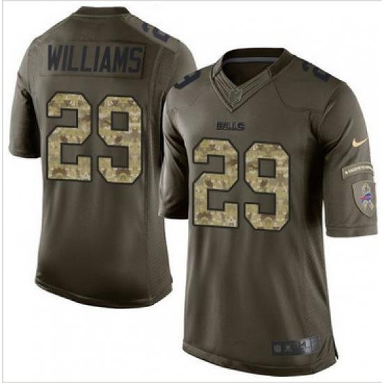 Nike Buffalo Bills #29 Karlos Williams Green Men 27s Stitched NFL Limited Salute To Service Jersey