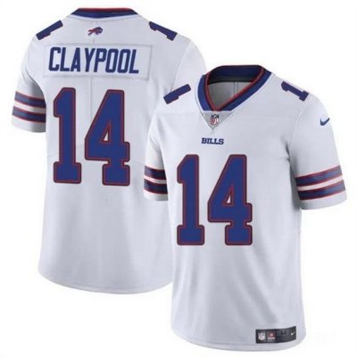 Men Buffalo Bills 14 Chase Claypool White 2024 Vapor Untouchable Limited Stitched Football Jersey