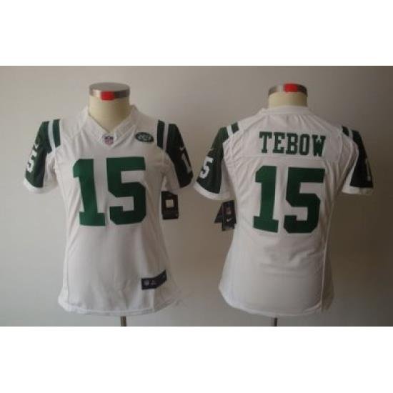 Nike Womens NeW York Jets #15 TeboW White Color[NIKE LIMITED Jersey]