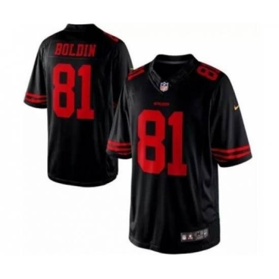 nike nfl jerseys san francisco 49ers 81 boldin black[nike limited]