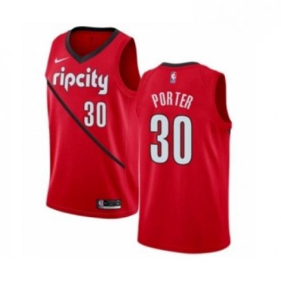 Mens Nike Portland Trail Blazers 30 Terry Porter Red Swingman Jersey Earned Edition