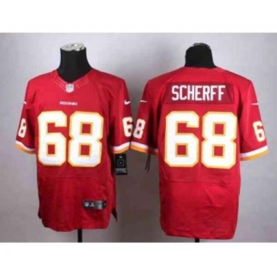 nike nfl jerseys washington redskins 68 scherff red[Elite]