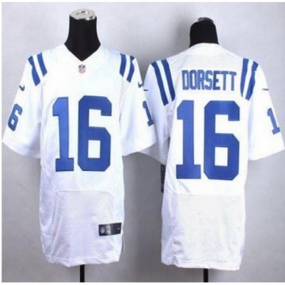 New Indianapolis Colts #16 Phillip Dorsett White Men Stitched NFL Elite Jersey