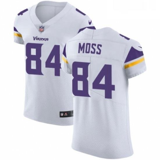 Mens Nike Minnesota Vikings 84 Randy Moss White Vapor Untouchable Elite Player NFL Jersey