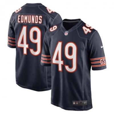 Men Chicago Bears 49 Tremaine Edmunds Navy Vapor untouchable Limited Stitched Jersey