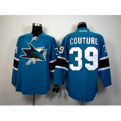 NHL San Jose Sharks #39 Couture 2015 Winter Classic Blue Jerseys