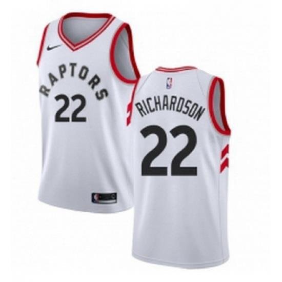 Youth Nike Toronto Raptors 22 Malachi Richardson Swingman White NBA Jersey Association Edition