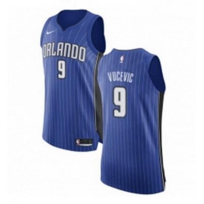 Youth Nike Orlando Magic 9 Nikola Vucevic Authentic Royal Blue Road NBA Jersey Icon Edition