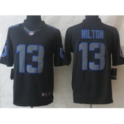 Nike Indianapolis Colts 13 T.Y. Hilton Black Limited Impact NFL Jersey