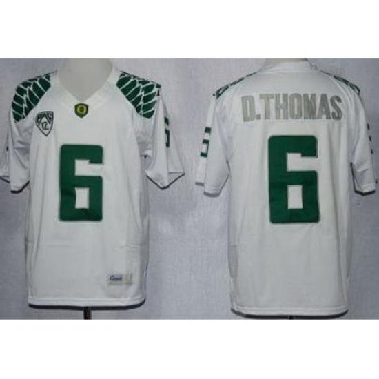 Oregon Duck 6 De'Anthony Thomas White Limited NCAA Jerseys