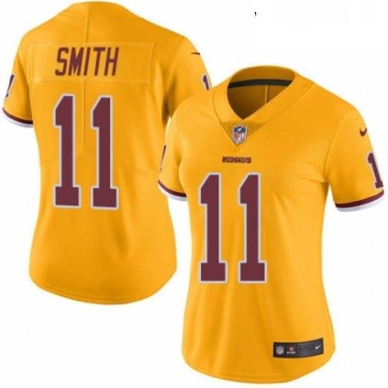 Womens Nike Washington Redskins 11 Alex Smith Limited Gold Rush Vapor Untouchable NFL Jersey