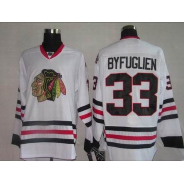 Chicago Blackhawks #33 Byfuglien white