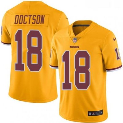 Youth Nike Washington Redskins 18 Josh Doctson Limited Gold Rush Vapor Untouchable NFL Jersey