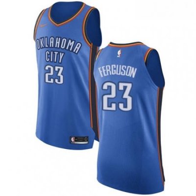 Youth Nike Oklahoma City Thunder 23 Terrance Ferguson Authentic Royal Blue Road NBA Jersey Icon Edition