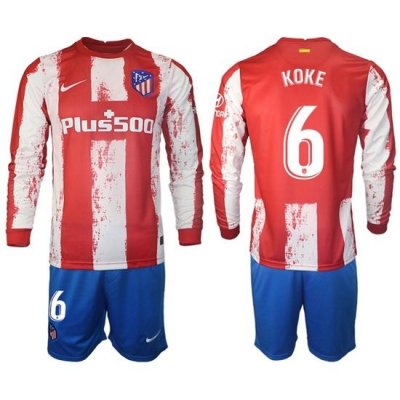 Men Atletico de Madrid Long Sleeve Soccer Jerseys 522