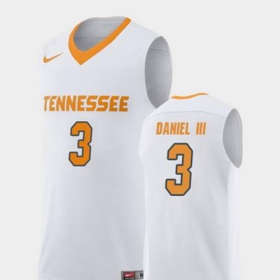 Men Tennessee Volunteers James Daniel Iii White Replica College Basketball Jersey