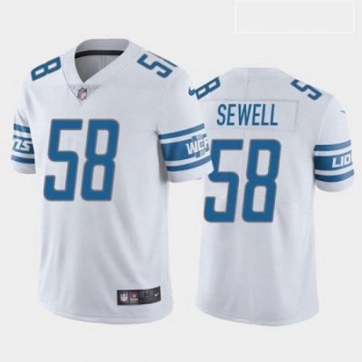 Men Detroit Lions Penei Sewell Blue White 2021 Draft Jersey