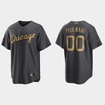 Men Women Youth Custom Chicago White Sox 2022 Mlb All Star Game Charcoal Replica Jersey