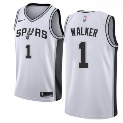 Youth Nike San Antonio Spurs 1 Lonnie Walker Swingman White NBA Jersey Association Edition