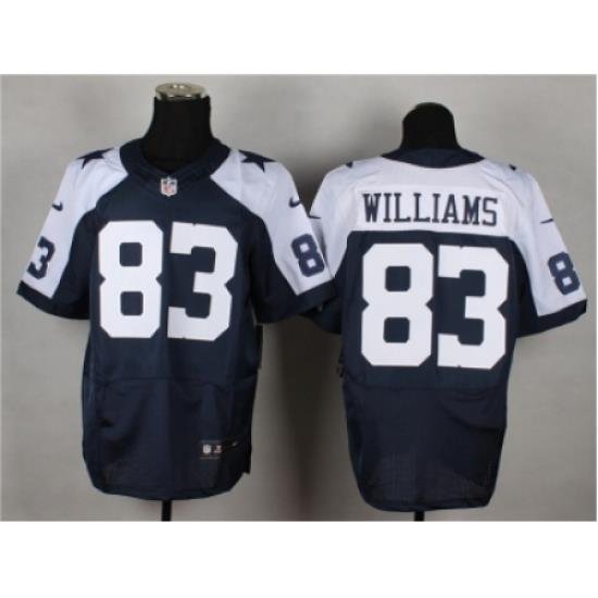 Nike Dallas cowboys 83 Terrance Williams blue Elite thankgivings NFL Jersey