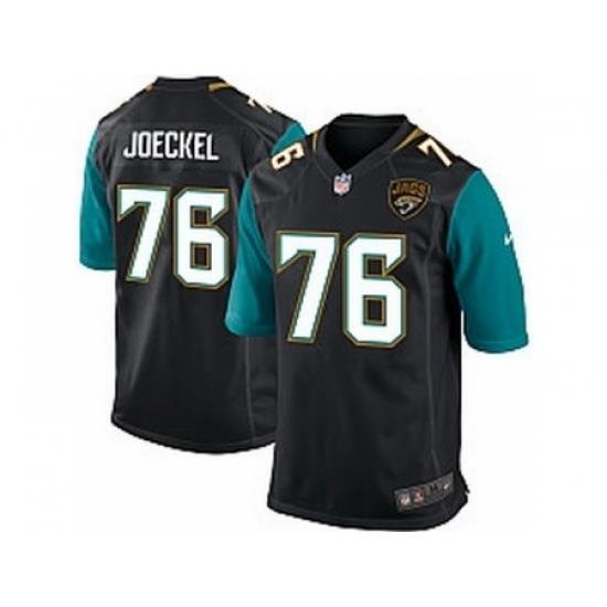 Nike Jacksonville Jaguars 76 Luke Joeckel Black Game NFL Jersey